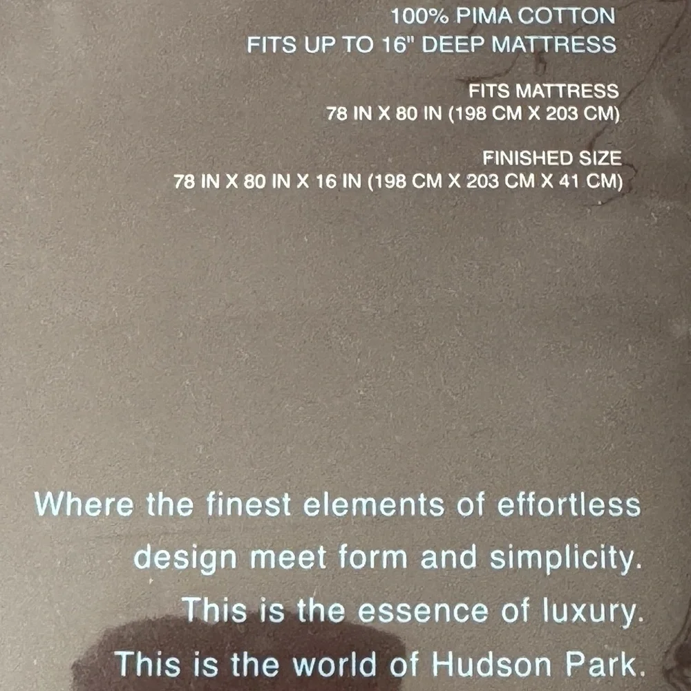 Hudson Park King Fitted Sheet